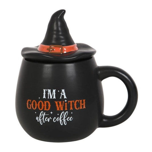 Jones Home & Gift Mugs I'M A GOOD WITCH AFTER COFFEE TOPPED MUG