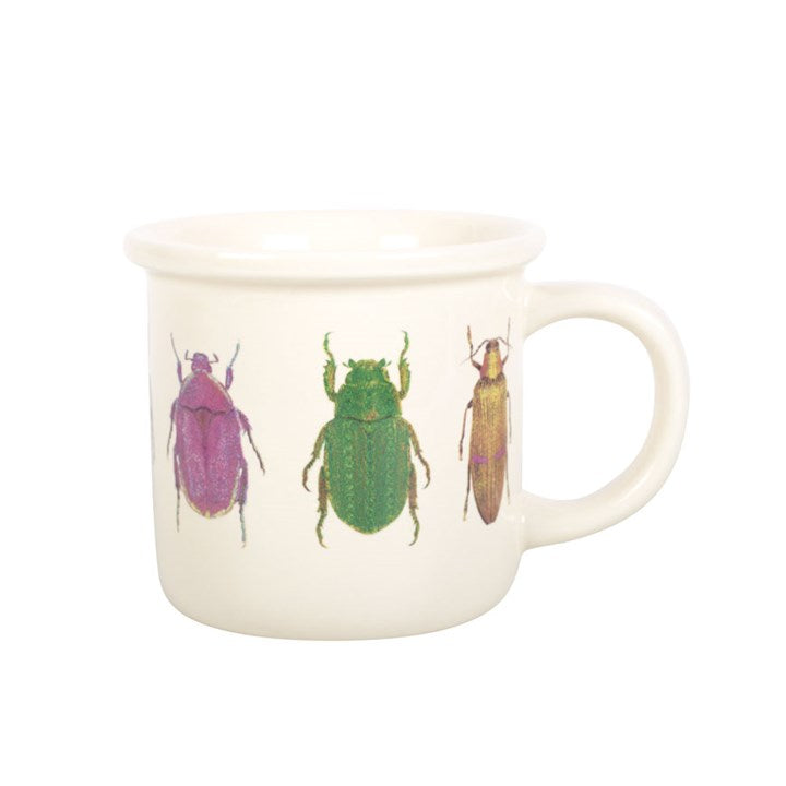 Jones Home & Gift Mugs OFF WHITE BEETLE MUG