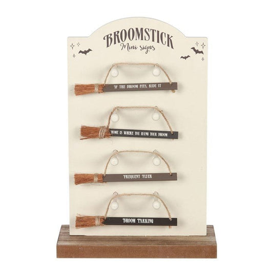 Jones Home & Gift Signs and Memoboards MINI BROOMSTICK SIGNS