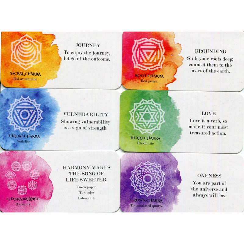 Jones Home & Gift TAROT AND ORACLE CARDS Chakra Love Mini Cards - Katie Manekshaw