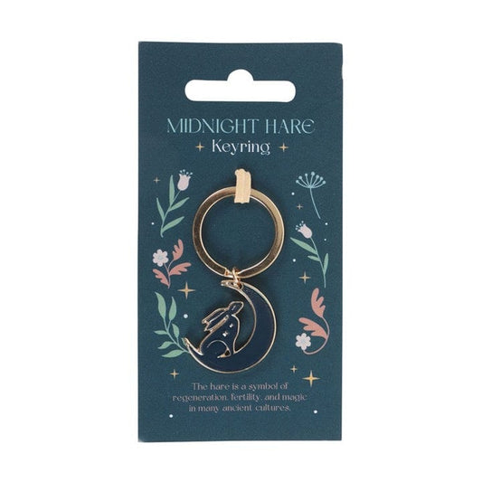 Jones Home & Gift Keyrings MIDNIGHT HARE KEYRING