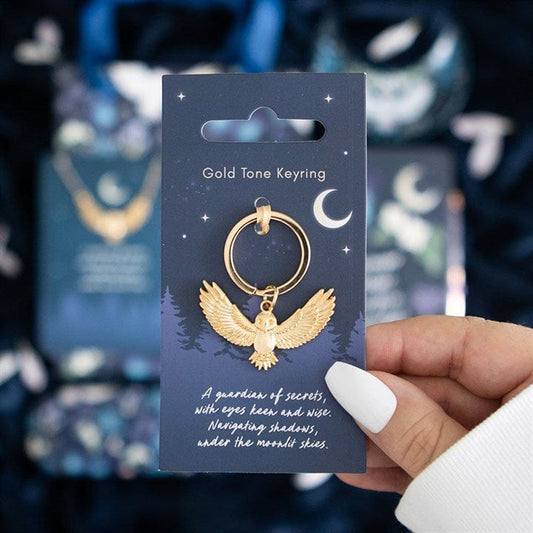 Jones Home & Gift Keyrings Night Owl Metal Keyring