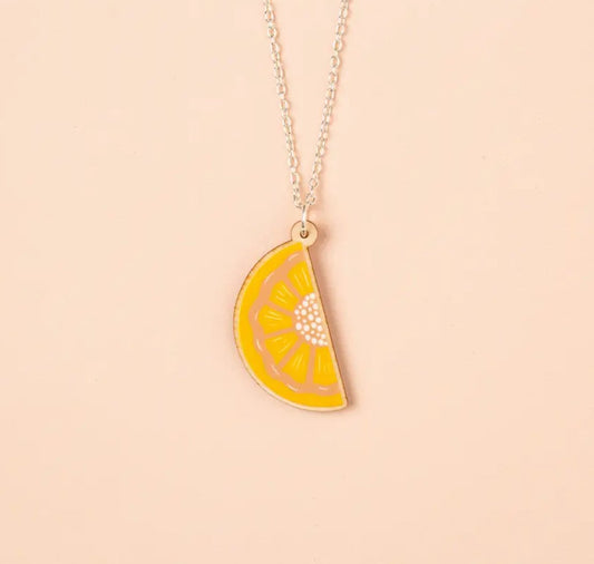 Lemon Slice Necklace - GN115 - The Hare and the Moon