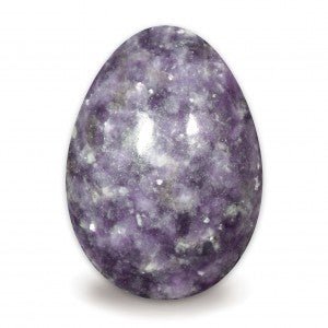 Lepidolite Egg Stone - The stone for relieving stress and anxiety - EG29 - The Hare and the Moon