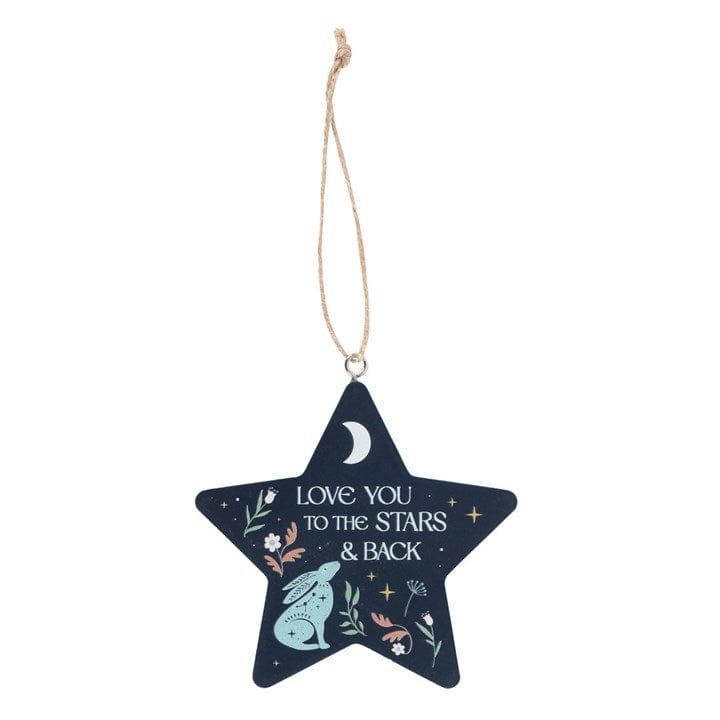 Felt So Good LOVE YOU TO THE STARS AND BACK HARE HANGING DECORATION