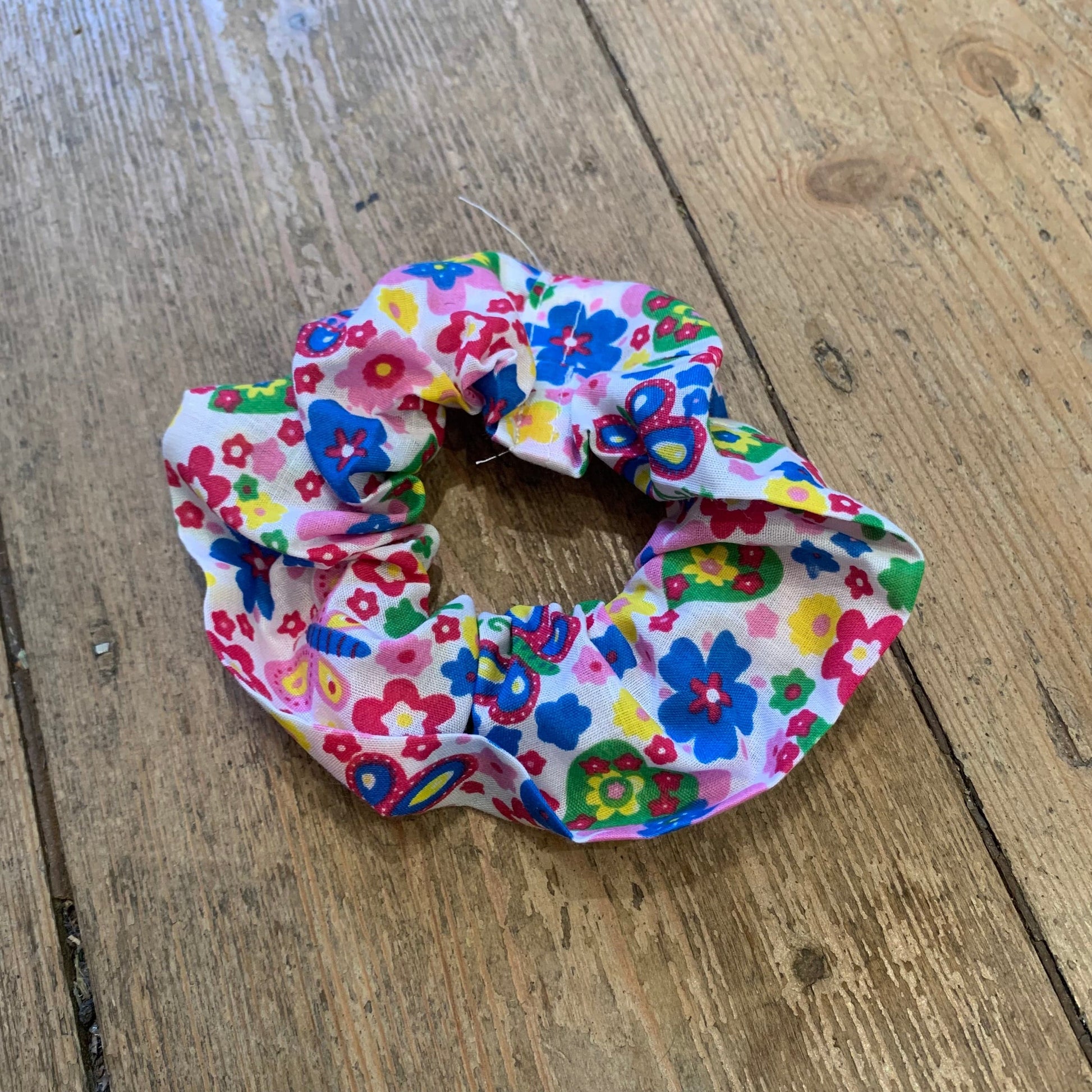 Miss Pretty London hair Accessories Flutterby Print Hair Scrunchie