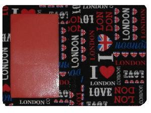 Miss Pretty London Passport Wallets Black London Print Passport Wallet