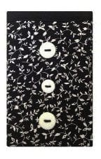 Miss Pretty London Phone Socks Black Flower Print Mobile Phone Sock Pouch