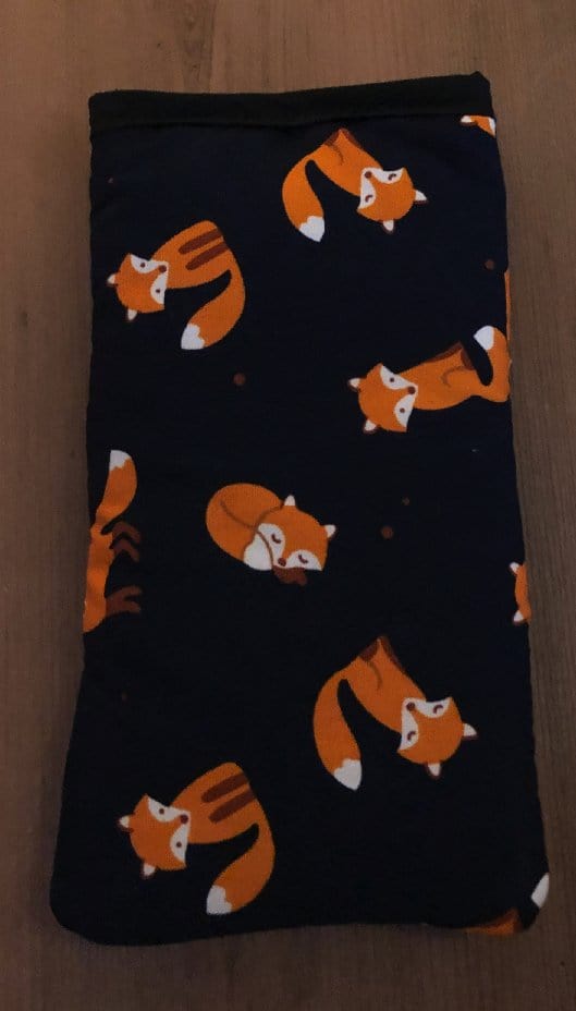 Miss Pretty London Phone Socks Foxes Print Mobile Phone Sock Pouch