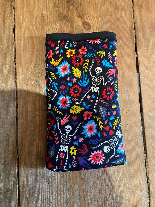 Miss Pretty London Phone Socks Multicoloured Skulls Print Mobile Phone Sock Pouch