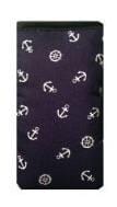 Miss Pretty London Phone Socks Navy Blue Anchors Print Mobile Phone Sock Pouch