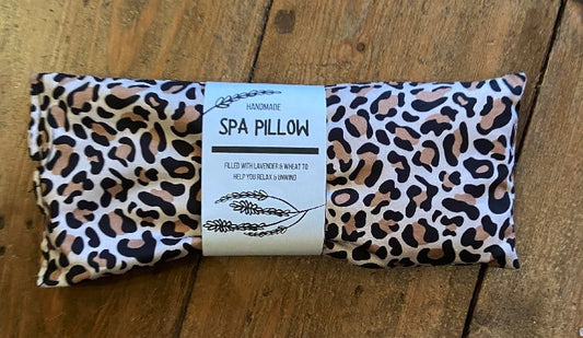 Miss Pretty London Skincare Animal Print Handmade Heatable Lavender and Wheat Spa Pillow