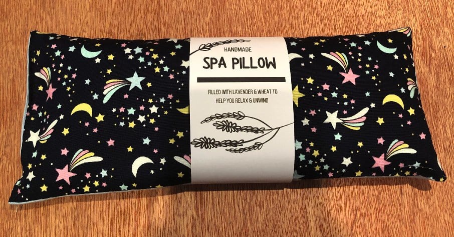 Miss Pretty London Skincare Moon & Stars Print Handmade Heatable Lavender and Wheat Spa Pillow - SP006