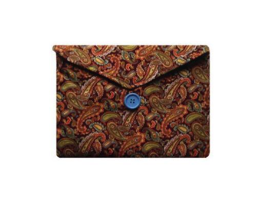 Miss Pretty London Tablet Cases Beige Paisley Print Tablet Bag