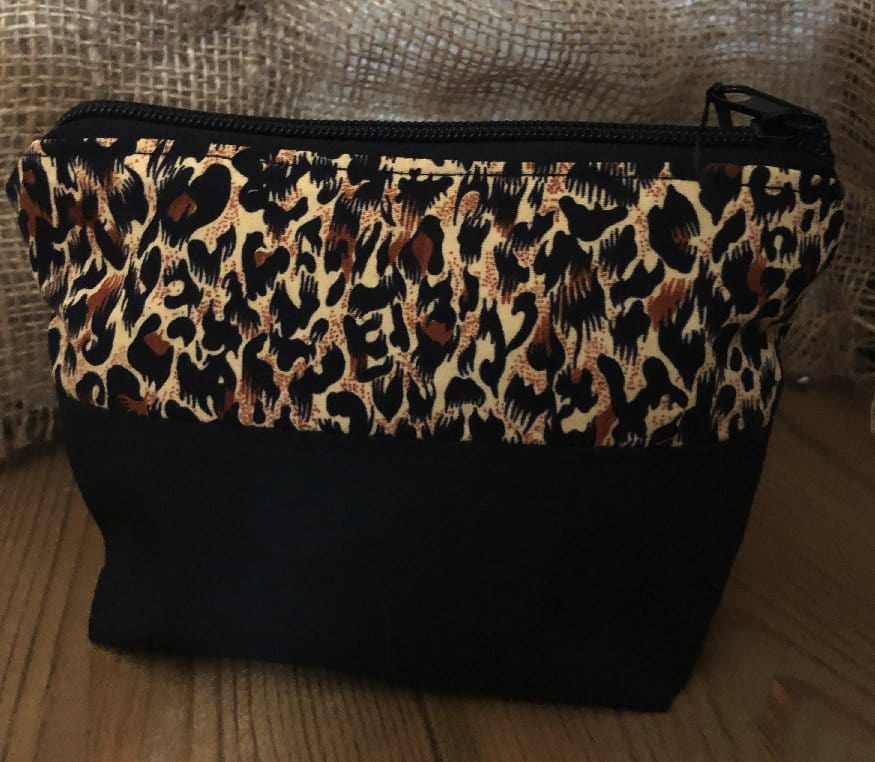 Miss Pretty London Toiletry Bags Handmade Cotton Toiletry Makeup Bag - Animal Print