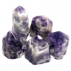 Miss Pretty London UK Limited Chevron Amethyst Point - Stone of Healing & Beauty - GP6