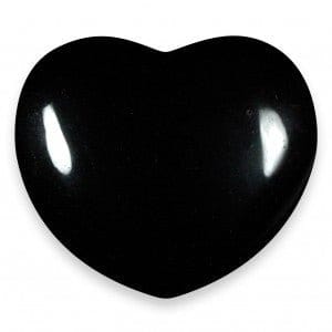 Miss Pretty London UK Limited Crystals Black Obsidian Heart - Aura Cleanser - HT806