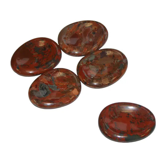 Miss Pretty London UK Limited Crystals Poppy Jasper Worry Stone - The Stone of Stabilising - Worry22