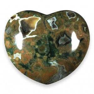 Miss Pretty London UK Limited Crystals Rhyolite Heart Stone - The Stone of Past Life Healing - HT73