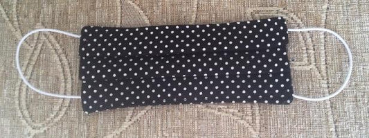 Miss Pretty London UK Limited face Mask Black Polka Dot Print Face Mask