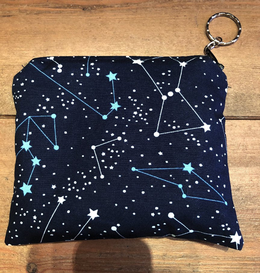 Miss Pretty London UK Limited Wallets & Purses Mini Constellation Print Zipper Purse - ZIPPER