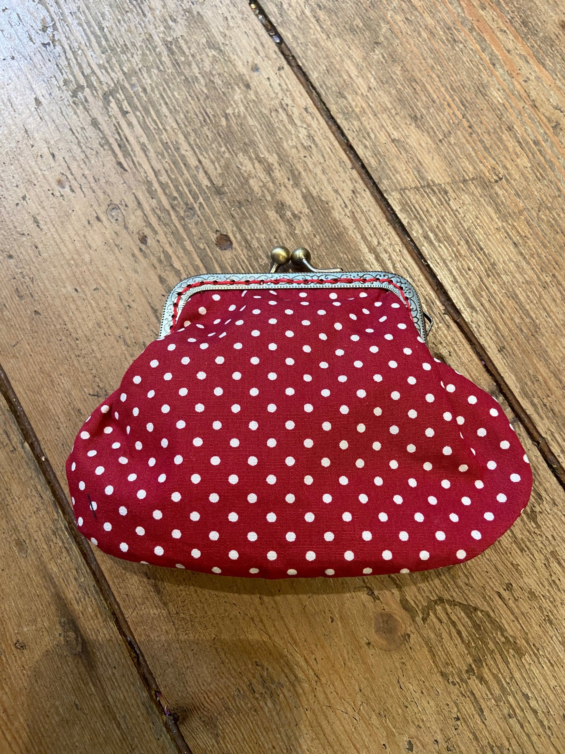 Miss Pretty London Wallets & Purses Mini Red Polka Dot Print Coin Purse