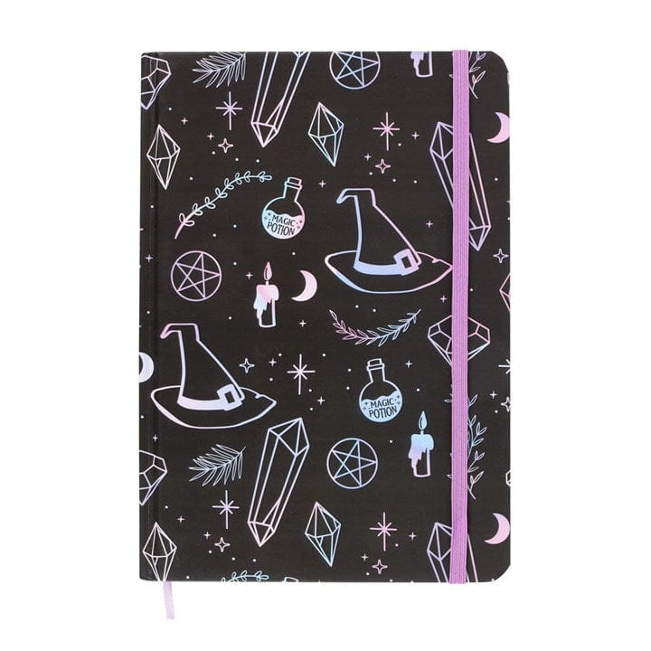 Jones Home & Gift Notebooks CRYSTAL WITCH PRINT A5 NOTEBOOK