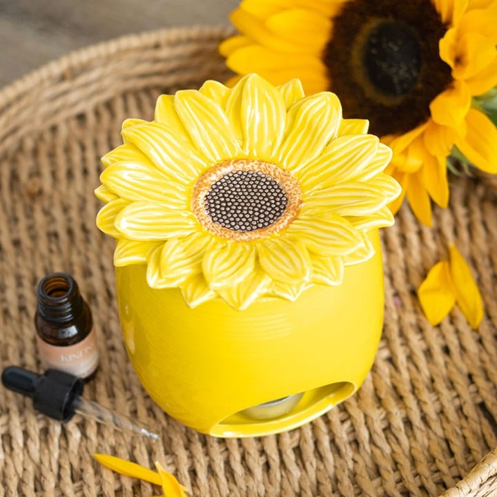 Jones Home & Gift Oil Burners SUNFLOWER OIL BURNER AND WAX WARMER