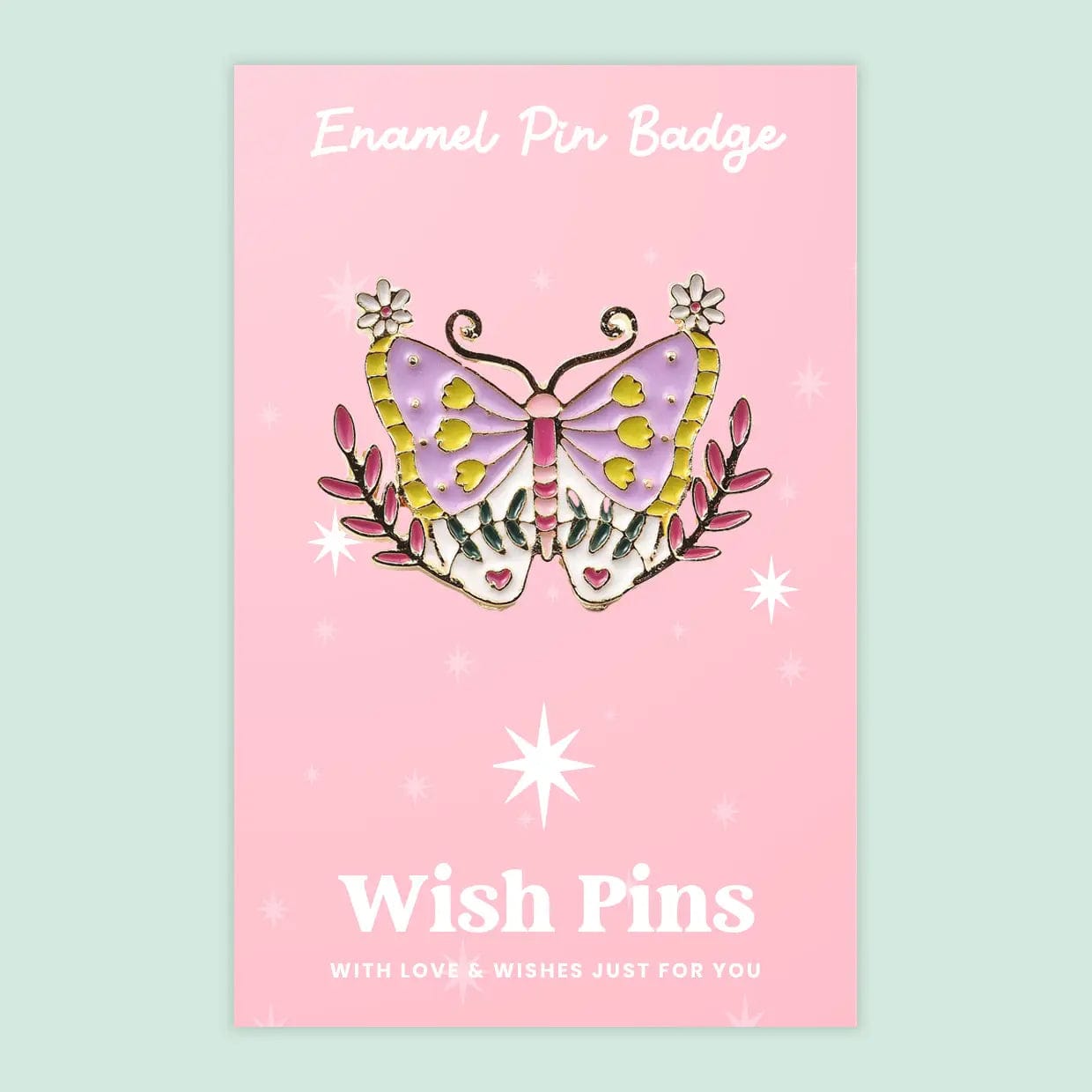 Wish Strings Pin Badges & Brooches Butterfly - Wish Pins - Enamel Pin Badge (EWP016)