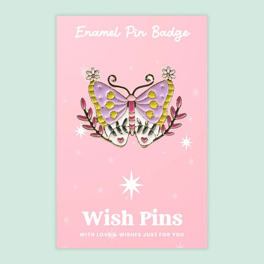 Wish Strings Pin Badges & Brooches Butterfly - Wish Pins - Enamel Pin Badge (EWP016)