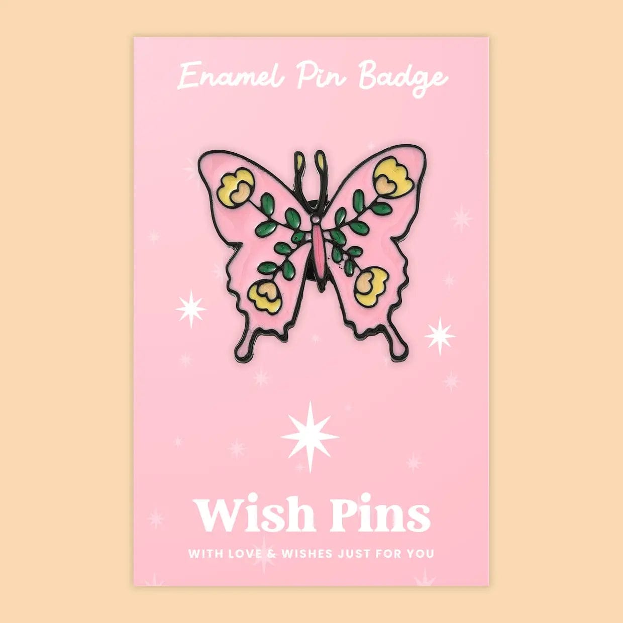 Wish Strings Pin Badges & Brooches Butterfly - Wish Pins - Enamel Pin Badge (EWP026)