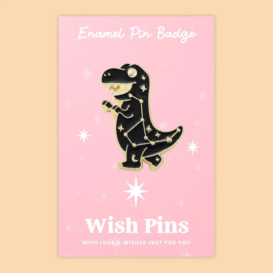 Wish Strings Pin Badges & Brooches Dinosaur - Wish Pins - Enamel Pin Badge (EWP015)