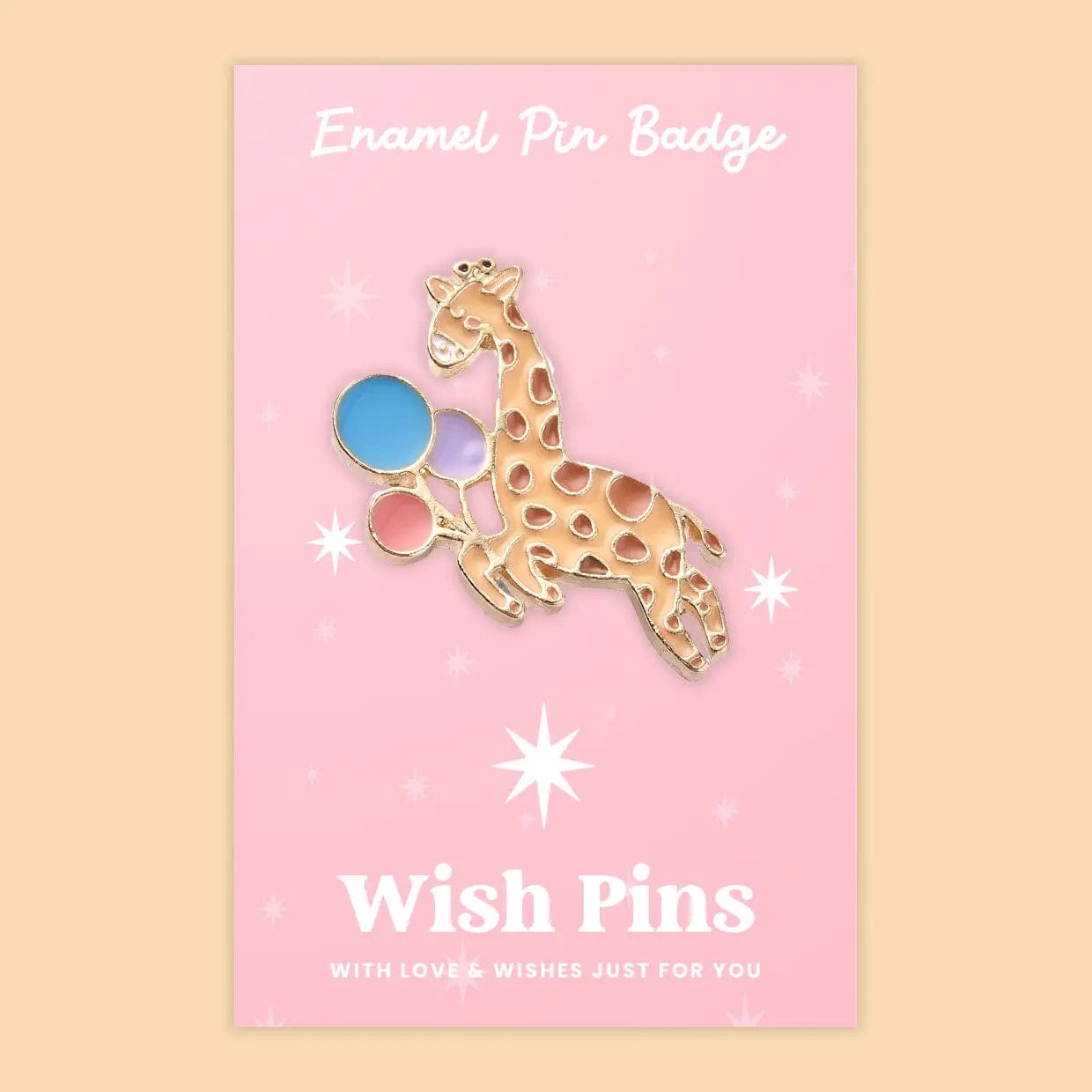 Wish Strings Pin Badges & Brooches Giraffe - Wish Pins - Enamel Pin Badge (EWP009)