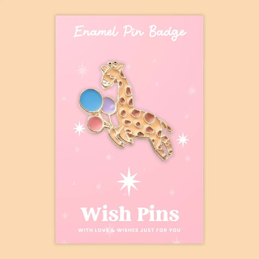 Wish Strings Pin Badges & Brooches Giraffe - Wish Pins - Enamel Pin Badge (EWP009)