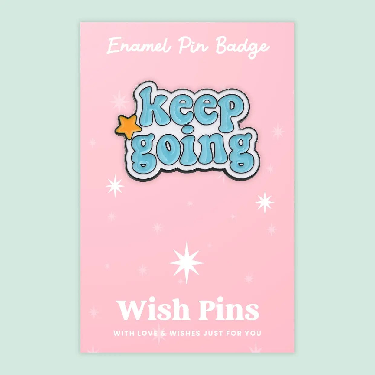 Wish Strings Pin Badges & Brooches Keep Going - Wish Pins - Enamel Pin Badge (EWP013)