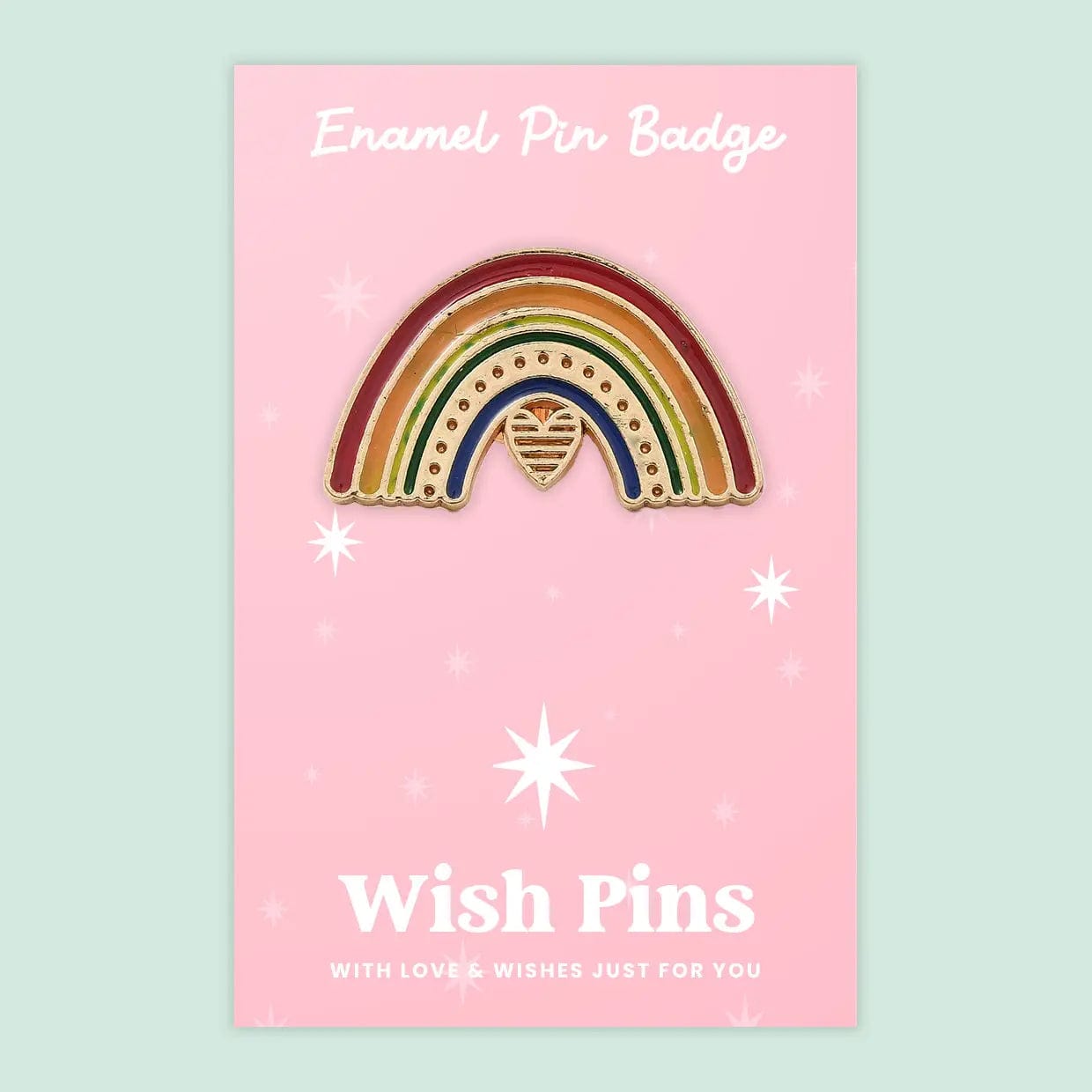 Wish Strings Pin Badges & Brooches Rainbow - Wish Pins - Enamel Pin Badge (EWP018)