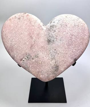 The Hare and the Moon Pink Amethyst Heart - The Stone of the Heart - PAHT