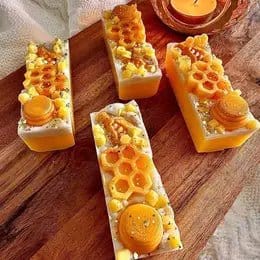 Pippie Melts Candles & Accessoires Honey Elixir & Mango Wax Melt Slice - PME9