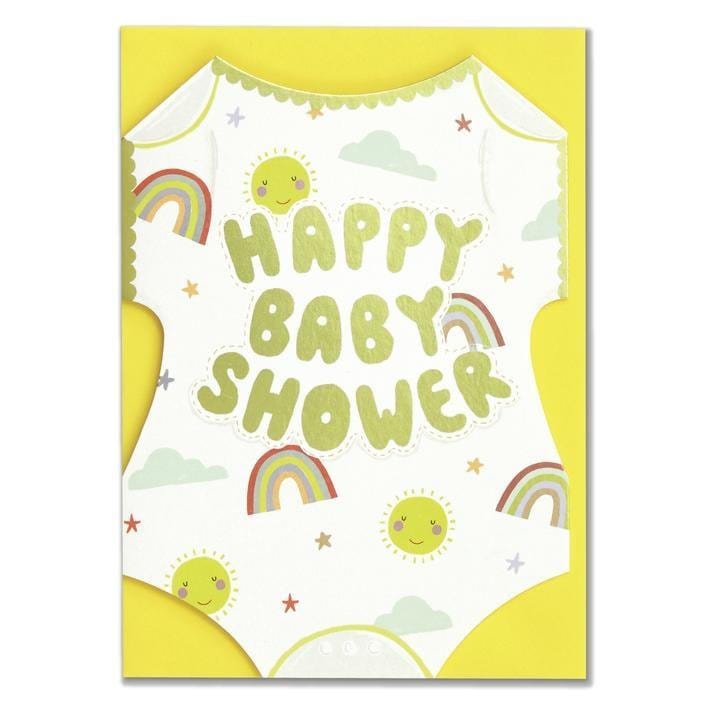 Raspberry Blossom Cards Happy Baby Shower Greeting Card - RBL57