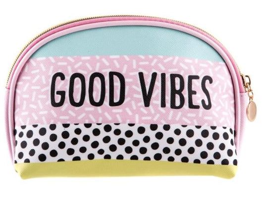 Sasse & Belle Toiletry Bags MEMPHIS MODERN GOOD VIBES COSMETIC BAG