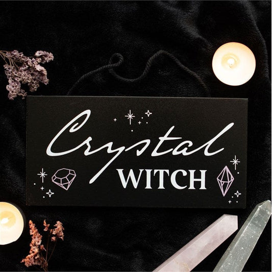 Jones Home & Gift Signs and Memoboards Crystal Witch Hanging Sign