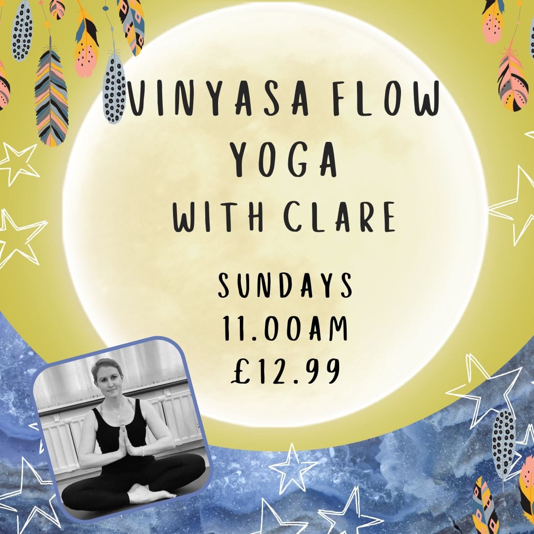 The Hare and the Moon Spiritual Vinyasa Flow Yoga Class with Clare - Sundays 11.00am - £12.99 Per class