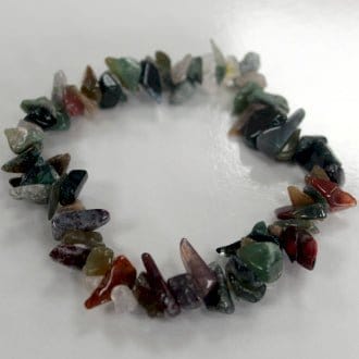 The Hare and The Moon Bracelets Chipstone Bracelet - Moss Agate - The Stone of Life - CBA1