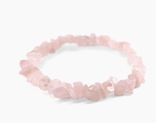 The Hare and The Moon Bracelets Chipstone Bracelet - Rose Quartz  - CBA66