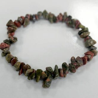 The Hare and The Moon Bracelets Chipstone Bracelet - Unakite - Stone of Self Worth and Moving Forward - CHA22