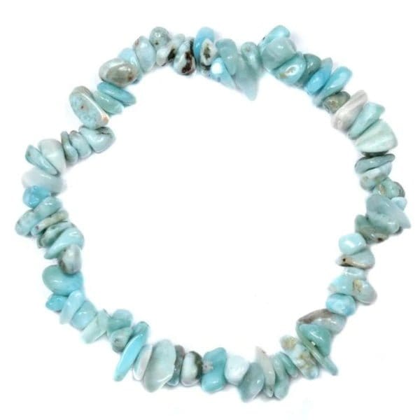 The Hare and The Moon Bracelets Larimar Chip Bracelet - The Stone of Wholeness - CB55