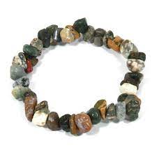 The Hare and The Moon Bracelets Ocean Jasper Chip Bracelet - Stone of Release - CHP22