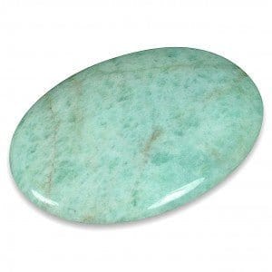 The Hare and The Moon Crystals Amazonite Palm Stone - Stone of Courage and Truth - PS7