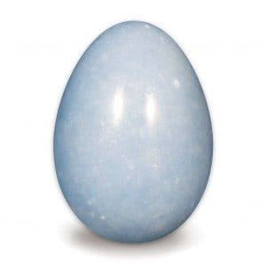 The Hare and The Moon Crystals Angelite Egg - Peace and Calm - EG607