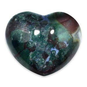 The Hare and The Moon Crystals Bloodstone Heart - Stone of Health and Revitalisation - HT12